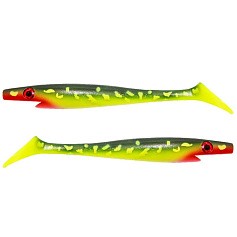 Силиконовая приманка Strike Pro Pig Tail Junior 230 мм 2 шт Hot Pike   SP-172R#KG2 — цена и наличие в каталоге