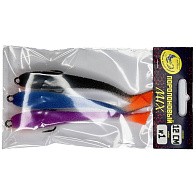 Поролоновая рыбка Мормыш Классическая 12 см 120 мм 3 шт Набор №1 (цв. 01,02,03) С открытым двойником  MPFC12-01 — варианты, разновидности модели