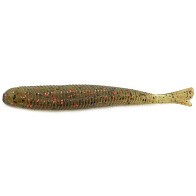 Силиконовая приманка Bait Breath U30 Fish Tail 4.5 115 мм 8 шт 142 Green Pumpkin/Black Red Flake — варианты, разновидности модели