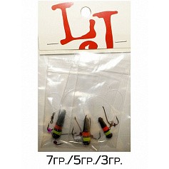 Мормышка Lucky John Балда Неон 7 гр MIX4 SET: 3, 5, 7 гр.  853910-MIX4 — цена и наличие в каталоге