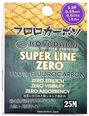 Флюорокарбон Kosadaka Super Line Zero 25 м 0,18 мм    FCSLZ-25-018 — цена и наличие в каталоге