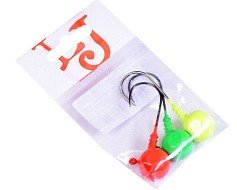 Джиг-головка Lucky John Ball Mix1 №4/0 26 гр 3 шт RGY Bn  LJBLJ-026MIX1 — цена и наличие в каталоге