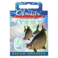 Поводок Gamakatsu Booklet BR. Feeder 1810B 75 см  0,18 мм  10 шт №8  140114-008-018 — варианты, разновидности модели