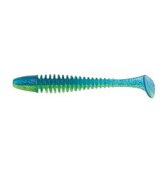 Силиконовая приманка Jig It Snoop 4 98 мм 6 шт 003 Chartreuse blue   JIS98003S — цена и наличие в каталоге