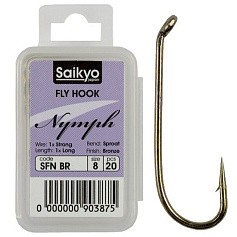 Крючок Одинарный Saikyo KH-72470 Nymph №14 20 шт BR   72470SFNBR14-20 — цена и наличие в каталоге