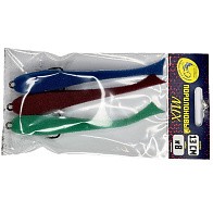 Поролоновая рыбка Мормыш Классическая 13 см 130 мм 3 шт Набор №8 (цв. 31,32,33) С открытым двойником  MPFC13-08 — варианты, разновидности модели