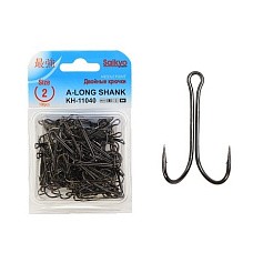 Крючок Двойной Saikyo KH-11040 Long Shank №2 100 шт BN   KH-11040-2-100 — цена и наличие в каталоге
