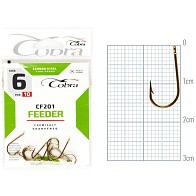 Крючок Одинарный Cobra Feeder Classic CF201 №6 10 шт    CF201-006 — варианты, разновидности модели