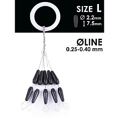 Стопор Salmo Rubber Cone Stops №L 10 шт    S901-003L — цена и наличие в каталоге