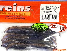 Силиконовая приманка Reins Curly Shad 3.5 90 мм 14 шт L07-Purple Jerry   ST3.5-L07 — цена и наличие в каталоге