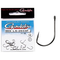 Крючок Одинарный Gamakatsu LS-2033F New Label Eyed Hooks Black №12 16 шт    147922-012 — цена и наличие в каталоге