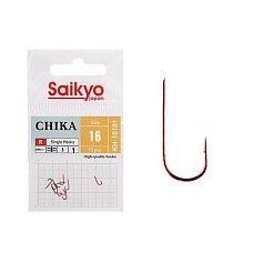 Крючок Одинарный Saikyo KH-10101 Chika №16 10 шт R   KH-10101R16-10 — цена и наличие в каталоге