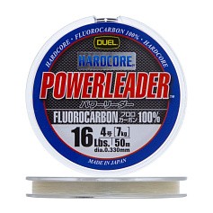 Флюорокарбон Duel Hardcore Powerleader FC Fluorocarbon 100% 50 м 0,33 мм    H3339 — цена и наличие в каталоге