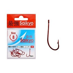 Крючок Одинарный Saikyo KH-11011 O'Shaughnessy №8 10 шт BN   KH-11011R8-10 — цена и наличие в каталоге
