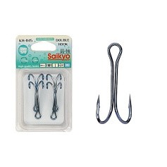 Крючок Двойной Saikyo KH-1145 №3/0 4 шт Blue   KH-11045BL-3/0-4 — цена и наличие в каталоге