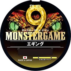 Плетеный шнур Duel Monster Game 9 Eging 200 м  PE # 0,6 Yellow+Black Marking 0,13 мм   H4562-YBL — цена и наличие в каталоге