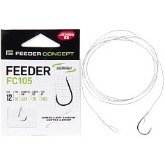 Поводок Feeder Concept Feeder FC105 70 см 1,63 кг  0,14 мм  10 шт   FC105-012-014 — цена и наличие в каталоге