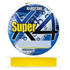 Плетеный шнур Duel PE Hardcore Super X4 150 м  PE # 3 Hi-Vis Yellow 0,3 мм   H4492-Y — цена и наличие в каталоге