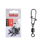 Вертлюг с застежкой Saikyo SA-302 №4 10 шт BN   SA-302-04 — варианты, разновидности модели