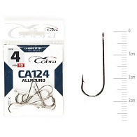Крючок Одинарный Cobra Allround Round CA124 №4 10 шт    CA124-004 — варианты, разновидности модели