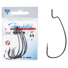 Крючок Офсетный Gamakatsu Worm Offset EWG Hooks Black №5/0 5 шт    146843-005 — цена и наличие в каталоге
