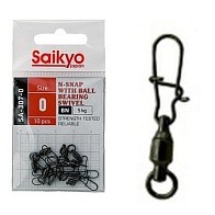 Вертлюг с застежкой Saikyo SA-307 №0 10 шт BN   SA-307-0 — варианты, разновидности модели