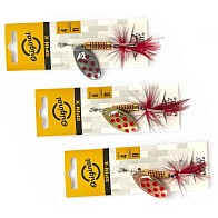 Вращающаяся Блесна Lucky John Spin-X Round №4 11 гр 001SET CR GR SR Набор 3 шт.  LJSR04-001SET — варианты, разновидности модели