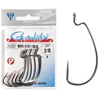 Крючок Офсетный Gamakatsu Worm Offset EWG SL Hooks Black №2/0 6 шт    146844-002 — варианты, разновидности модели