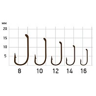 Крючок Одинарный Saikyo KH-71451 Dry Fly №10 20 шт BR   71451SFDBR10-20 — варианты, разновидности модели