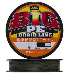 Плетеный шнур Duel Big PE Braid Line 275 м  PE # 8 Dark Green 0,48 мм   H3776-DG — цена и наличие в каталоге