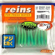 Силиконовая приманка Reins Aji Ringer Shad  1.5 40 мм 15 шт L06-Electric chart   ARS-L06 — варианты, разновидности модели