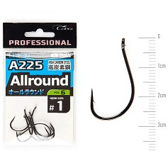 Крючок Одинарный Cobra Pro Allround A225 №1 6 шт    A225-001 — цена и наличие в каталоге