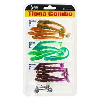 Силиконовая приманка Lucky John Tioga 3.4in 86 мм 18 шт MIX3 Pro Series  140127-MIX3 — варианты, разновидности модели