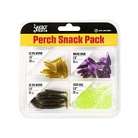 Силиконовая приманка Lucky John Perch Snack Pack 35 мм 67 шт 01 Set Pro Series  LJMG-001SET — варианты, разновидности модели