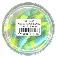 Силиконовая приманка Boroda Baits Salo 45 Zebra Style 45 мм 8 шт Голубой/Лимон   SAL45-ZS03 — цена и наличие в каталоге