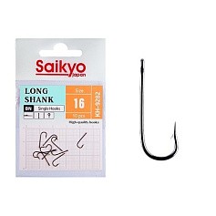 Крючок Одинарный Saikyo KH-9282 Long Shank №16 10 шт BN   KH-9282BN16-10 — цена и наличие в каталоге