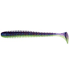 Силиконовая приманка Keitech Swing Impact 3 76 мм 10 шт PAL #06 Violet Lime Belly — цена и наличие в каталоге