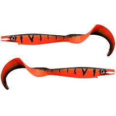 Силиконовая приманка Strike Pro Pig Tail Junior 230 мм 2 шт Red Tiger   SP-172R#141 — цена и наличие в каталоге