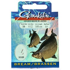 Поводок Gamakatsu Booklet Bream 1010R 100 см  0,12 мм  10 шт №16  140144-016-012 — цена и наличие в каталоге