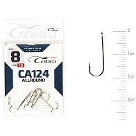 Крючок Одинарный Cobra Allround Round CA124 №8 10 шт    CA124-008 — варианты, разновидности модели