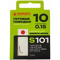 Поводок Dunaev S-101 80 см  0,15 мм  8 шт №10  DQN092 — варианты, разновидности модели