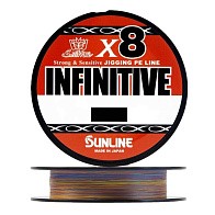 Плетеный шнур Sunline Infinitive X8 200 м  PE # 0,8 Multi Color 0,148 мм — варианты, разновидности модели