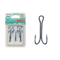 Крючок Двойной Saikyo KH-1145 №1/0 5 шт Blue   KH-11045BL-1/0-5 — цена и наличие в каталоге