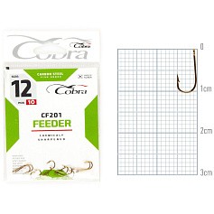 Крючок Одинарный Cobra Feeder Classic CF201 №12 10 шт    CF201-012 — цена и наличие в каталоге