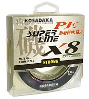 Плетеный шнур Kosadaka Super Line PE X8 150 м  PE # 6 Dark Green 0,4 мм   BSLX8-DG-040-150 — варианты, разновидности модели