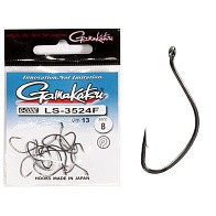 Крючок Одинарный Gamakatsu LS-3524F New Label Eyed Hooks Black №8 13 шт    147933-008 — варианты, разновидности модели