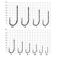 Крючок Одинарный Saikyo KH-11014 Bait Holder №8 10 шт BN   KH-11014BN8-10 — варианты, разновидности модели