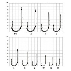 Крючок Одинарный Saikyo KH-11014 Bait Holder №8 10 шт BN   KH-11014BN8-10 — цена и наличие в каталоге
