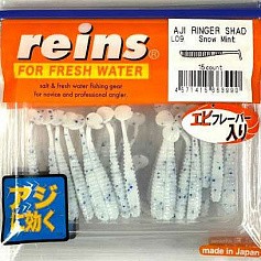Силиконовая приманка Reins Aji Ringer Shad  1.5 40 мм 15 шт L09-Snow Mint   ARS-L09 — цена и наличие в каталоге