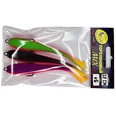 Поролоновая рыбка Мормыш Классическая 12 см 120 мм 3 шт Набор №6 (цв. 24,25,26) С открытым двойником  MPFC12-06 — цена и наличие в каталоге